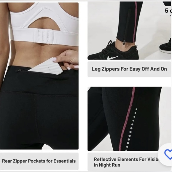 FitsT4 Thermal Fleece Lined Cycling Tights Hiking Water Resistant - Picture 4 of 11